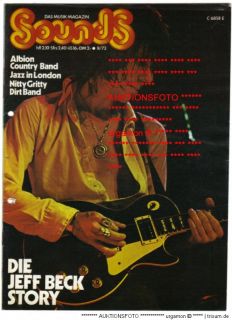 SOUNDS August 8/1973 JEFF BECK, Nitty Gritty Dirt Band Z1 2 Popmusik