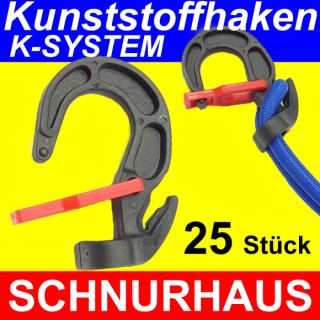 25 Stück Kunststoffhaken Haken für 8mm 9mm Expanderseil