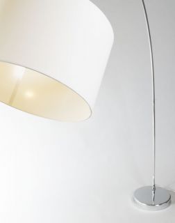 Designer Stehlampe BOGENLEUCHTE ROMA weiß Bogenlampe