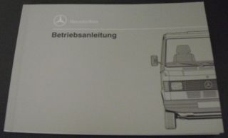 Mercedes Betriebsanleitung Bedienungs anleitung Transporter T1 BM 601