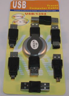 USB Adapter Set + 1m Aufroll Kabel #n608