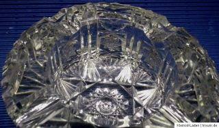 Aschenbecher dickes Bleikristall Kristall französischer Schliff Stern