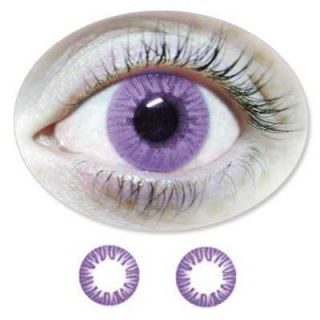Farbige Violette Kontaktlinsen Tageslinsen Fun;604±0,00