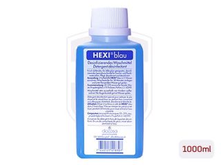 HEXI Blau   Latex Waschmittel 1000ml   desinfiziert