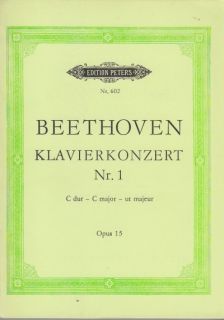 Taschenpartitur Beethoven Klavierkonzert 1 C Dur Peters EP 602