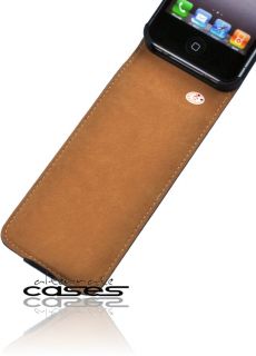 Carbon Look Flip Case für iPhone 4S/ 4 Handytasche Schutzhülle Cover