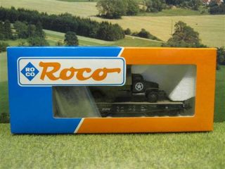 Roco 47187 H0 Schwerlastwagen der DRG mit US LKW, OVP, TOP / L605
