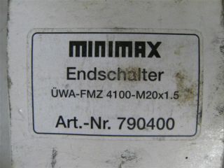 Minimax ÜWA FMZ Endschalter Bernstein Grenztaster Bi SU1Z 4100 M20x1