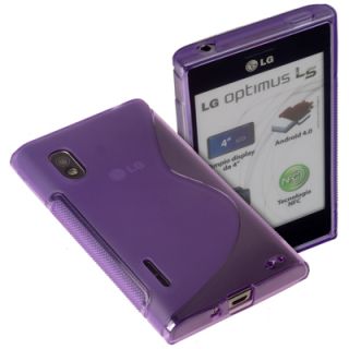 Protect Case transp. lila für LG Optimus L5 E610 Tasche Schutz Hülle