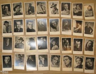 kleines Konvolut von 169 Postkarten Schauspieler 30er Jahre