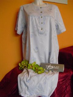 Damen Nachthemd Sleepshirt ThiemeGr36/38 62/644BLAU308