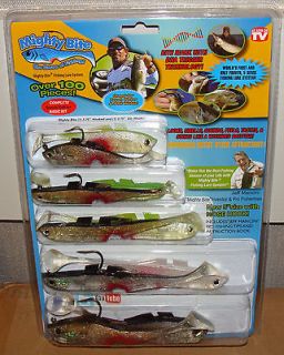 NEW Mighty Bite Fishing Lures Complete Basic Kit   AS SEEN ON TV   100