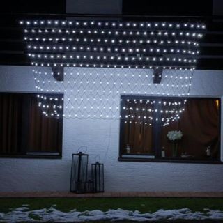 LED Lichternetz 648 LED (4 x 2 m) weiß koppelbar Innen/Außen OVP 159