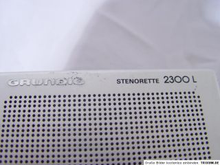 Stenorette 2300 L Ladegerät 667 C Diktiergerät einwandfrei