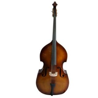 Double Bass, 3/4 size, half carved with 5 strings new