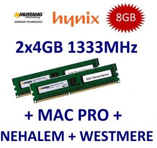 2x 4GB 8GB DDR3 1333 Mhz ECC RAM Apple Mac Pro PC10600