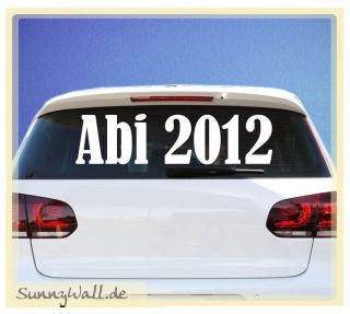Abi 2011 2012 2013 Autotattoo Heckscheibe GBS Aufkleber
