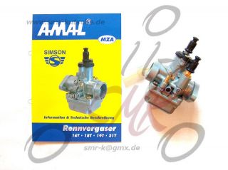 Rennvergaser Vergaser Amal 19mm für Simson S50, S51, S70, SR50, SR80