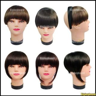 New Clip In On Bang Fringe Hair Extension A