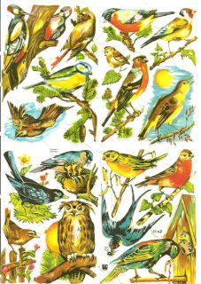 Glanzbilder Poesie Tiere Vögel EAS 3147 Nr.679