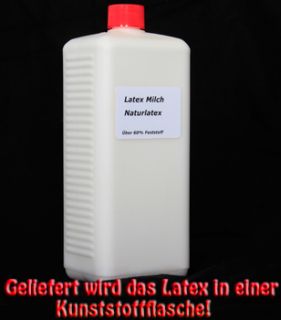 Latexmilch Flüssiglatex 1Liter  Ammoniakfrei  1L12,49€ Semi