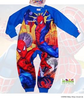 Super SPIDER MAN Overall Pyjama Schlafanzug Einteiler STICKERS GRATIS