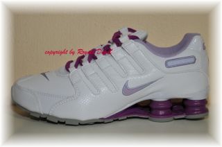 NIKE SHOX NZ GS 415245 107 white weiß violet günstig Gr 36 37 38 39