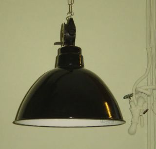 Fabriklampe Industrielampe 50er Bauhaus Art Deco Lampe Werkstattlampe