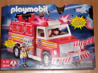 PLAYMOBIL 5843 (4820 4821) Feuerwehr Fire Truck NEU OVP