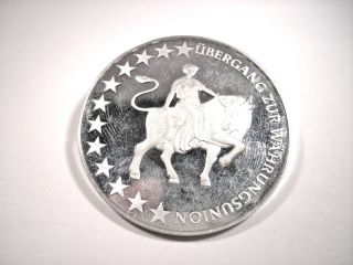 Medaille Übergang zur Währungsunion Österreich, Wien