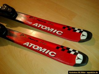 Atomic 6,22 Beta Race Carving Ski mit Bindung 120cm rot schwarz