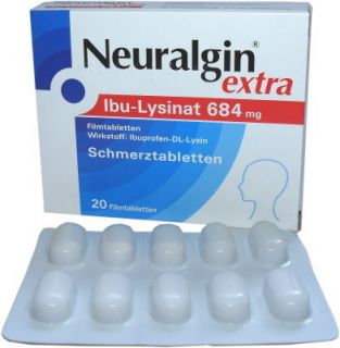 Neuralgin extra Ibu Lysinat 684mg (20 Tabletten)
