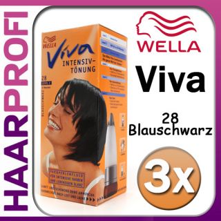 Wella Viva Intensiv Tönung 28 Blau schwarz ohne Ammoniak