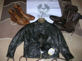 Black Prince Leather Jacket Lederjacke UVP 699 EUR NEU Boys