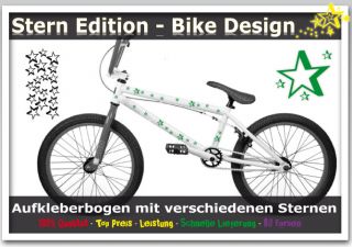 Sterne 3D Aufkleber Sticker für Fahrrad Bike Auto Universal  NEU