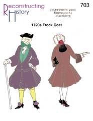 Schnittmuster RH 703 1720s Frock Coat