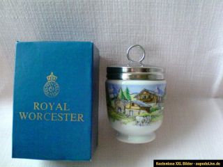 Royal Worcester EGG CODDLER Mini Fondue Muster, im Box,groß