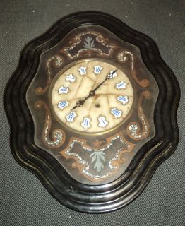 antike Wanduhr Uhrengehäuse Ochsenauge Rahmenuhr