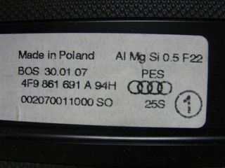 Audi A6 S6 RS6 4F Netztrennwand Trennwand Netz Soul 4F9861691A (381