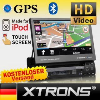 D712G 1DIN 7 Touchscreen DVD Player Autoradio Bluetooth Navi GPS