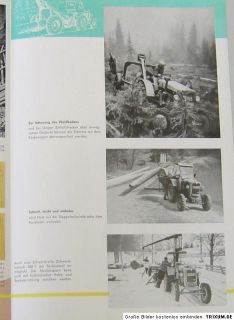 MAN Forstwirtschaft Originalprospekt 6 S., 1960 Forsttraktoren und