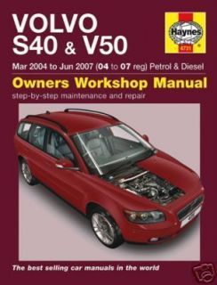 VOLVO S40 & V50   Reparaturanleitung workshop manual