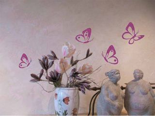 WANDTATTOO Wandsticker Schmetterling 4 Stück W697 Wohnzimmer