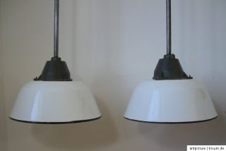 Emaille Fabriklampen Industrielampe Werkstattlampe Loft Bauhaus