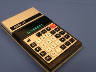 Taschenrechner GPM   17 GPM 17 Calculator 70er lesen