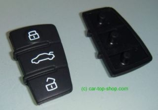 Audi Schlüssel Reparatur 3 Tasten Pad A3 A4 A5 A6 A8 Q7 Gummi key cle