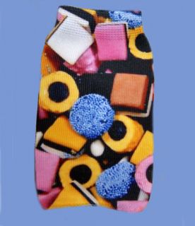 Licorice Allsorts design Mobile phone Sock, cover