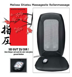 Produktbeschreibung MelissaShiatsu Massagesitz mit Rollenmassage