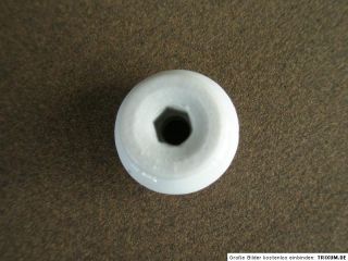 Porzellanknöpfe Porzellanknopf Weiß gerippt 19 mm klein