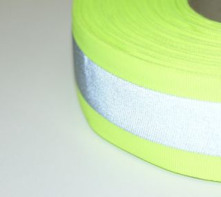 Reflektierendes Band 50mm breit, neongrün